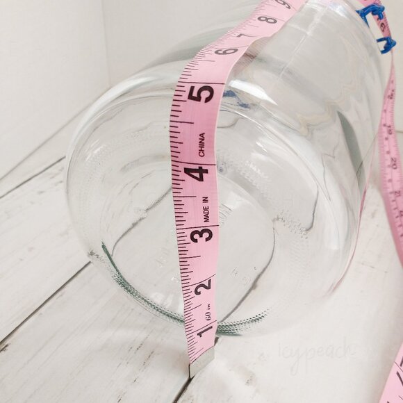 Anchor Hocking Bail Lid Glass Jar Vtg Wire Bale Storage Canister 90s Kitchenalia - Picture 4 of 11